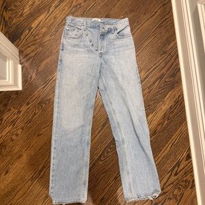 Agolde Cross Waist Blue Jeans - Size 24